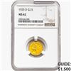 Image 1 : 1925-D $2.50 Gold Quarter Eagle NGC MS62