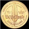 Image 2 : 1987 1/4oz Gold Constitut. Bicent. $5 SUPERB GEM BU