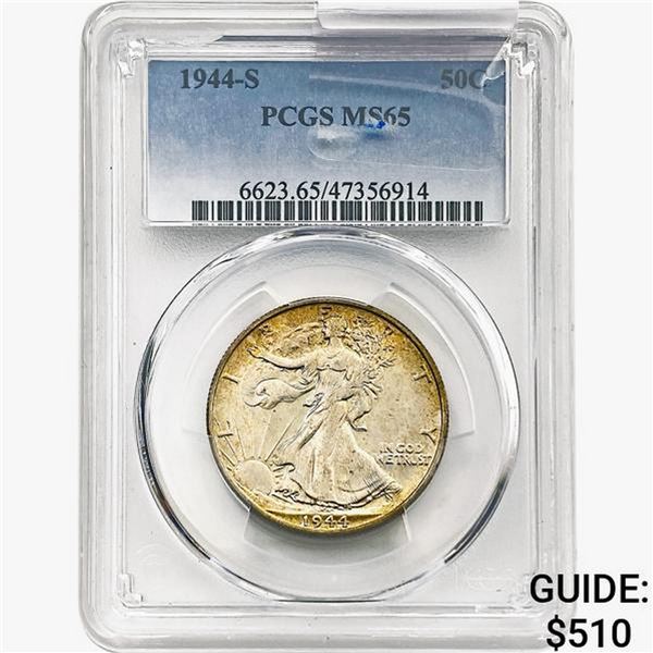 1944-S Walking Liberty Half Dollar PCGS MS65