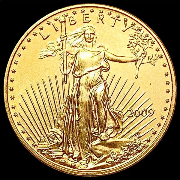 2009 1/10oz Gold $5 Eagle SUPERB GEM BU