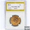 Image 1 : 1835 Coronet Head Large Cent PGA MS62 RB Small 8