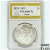 Image 1 : 1878 7/8TF Morgan Silver Dollar PGA MS64 PL Strong