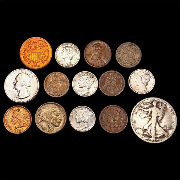 [14] 1864-1938 Varied U.S. Coinage HIGH GRADE