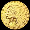 Image 1 : 1910 $2.50 Gold Quarter Eagle CLOSELY UNCIRCULATED