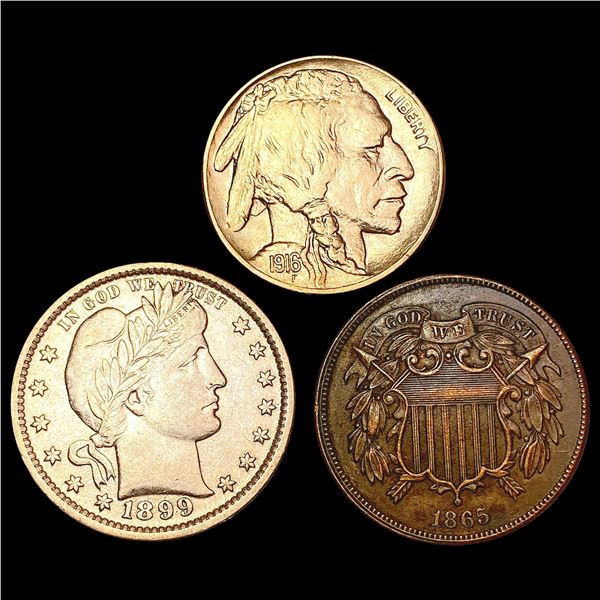 [3] 1865-1916 Varied U.S. Cents UNCIRCULATED