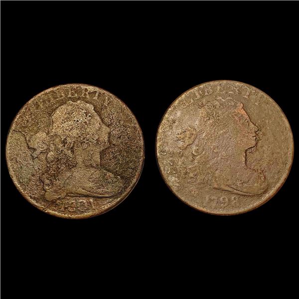 [2] 1798&1801 Draped Bust Large Cent HIGH GRADE