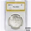 1897-S Morgan Silver Dollar PGA MS63