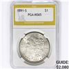 1891-S Morgan Silver Dollar PGA MS65