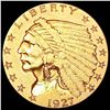 Image 1 : 1927 $2.50 Gold Quarter Eagle CLOSELY UNCIRCULATED