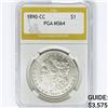 Image 1 : 1890-CC Morgan Silver Dollar PGA MS64