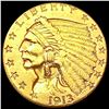 Image 1 : 1913 $2.50 Gold Quarter Eagle CLOSELY UNCIRCULATED