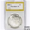 Image 1 : 1885-S Morgan Silver Dollar PGA MS64+ PL