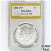 Image 1 : 1878 7TF Morgan Silver Dollar PGA MS64 REV 78