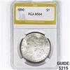 Image 1 : 1890 Morgan Silver Dollar PGA MS64
