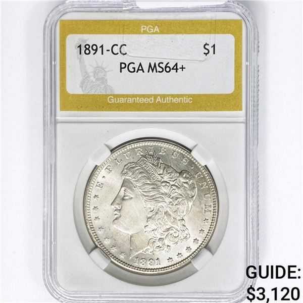 1891-CC Morgan Silver Dollar PGA MS64+
