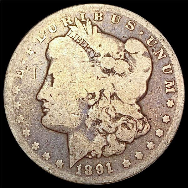 1891-CC Morgan Silver Dollar NICELY CIRCULATED