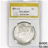 Image 1 : 1891-CC Morgan Silver Dollar PGA MS64+ Spit. Eagle
