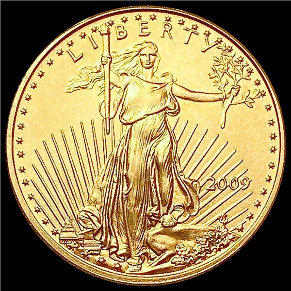 2009 1/10oz Gold $5 Eagle SUPERB GEM BU