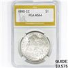 Image 1 : 1890-CC Morgan Silver Dollar PGA MS64
