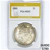 Image 1 : 1880 Morgan Silver Dollar PGA MS65
