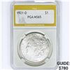 1921-D Morgan Silver Dollar PGA MS65