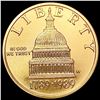 Image 1 : 1989 1/4oz Gold Constitut. Bicent. $5 SUPERB GEM BU