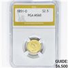 Image 1 : 1851-O $2.50 Gold Quarter Eagle PGA MS60