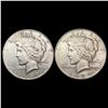 Image 1 : [2] 1927-S&1934-D Silver Peace Dollar CLOSELY UNCIRCULATED