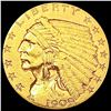 Image 1 : 1909 $2.50 Gold Quarter Eagle CLOSELY UNCIRCULATED