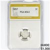 Image 1 : 1857 Silver Three Cent PGA MS63