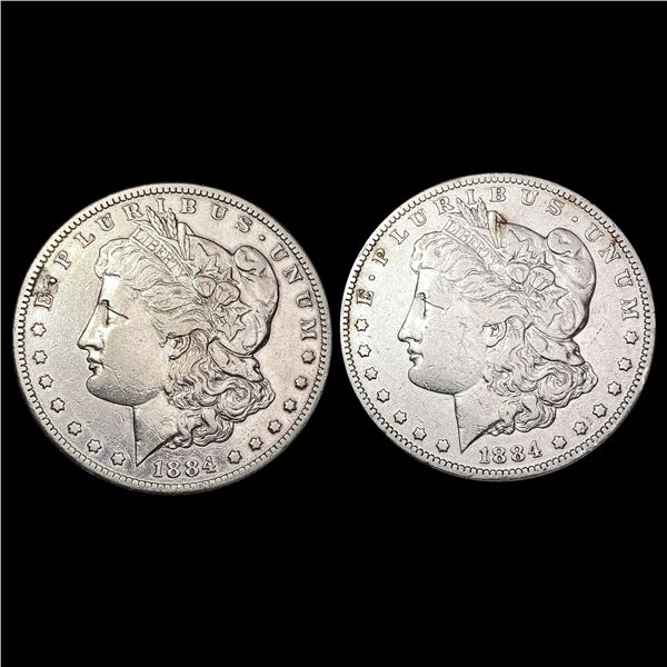 [2] 1884-S Morgan Silver Dollar CLOSELY UNCIRCULATED