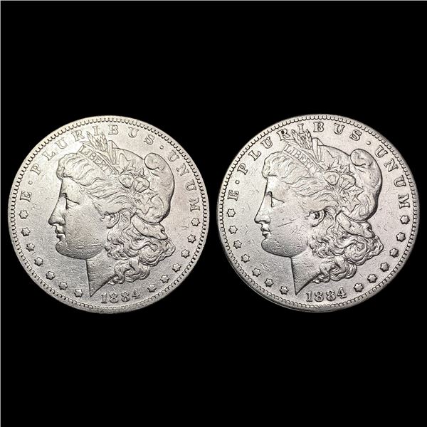 [2] 1884-S Morgan Silver Dollar CLOSELY UNCIRCULATED