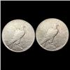 Image 2 : [2] 1935 Silver Peace Dollar CLOSELY UNCIRCULATED