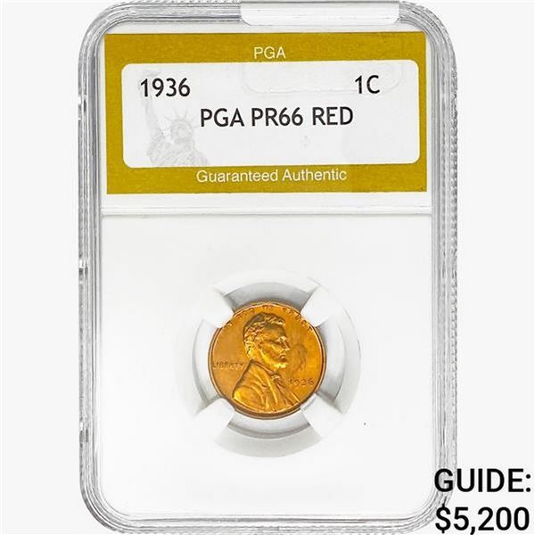 1936 Wheat Cent PGA PR66 RED