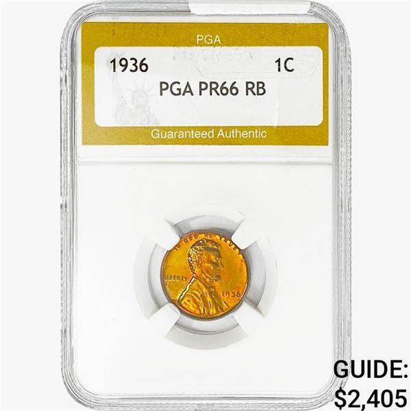 1936 Wheat Cent PGA PR66 RB