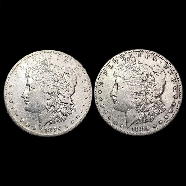 [2] 1884-S Morgan Silver Dollar CLOSELY UNCIRCULATED