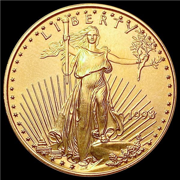 1998 1/2oz Gold $25 Eagle SUPERB GEM BU