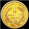 Image 2 : 1851 Rare Gold Dollar CLOSELY UNCIRCULATED