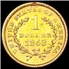 Image 2 : 1853 Rare Gold Dollar CLOSELY UNCIRCULATED