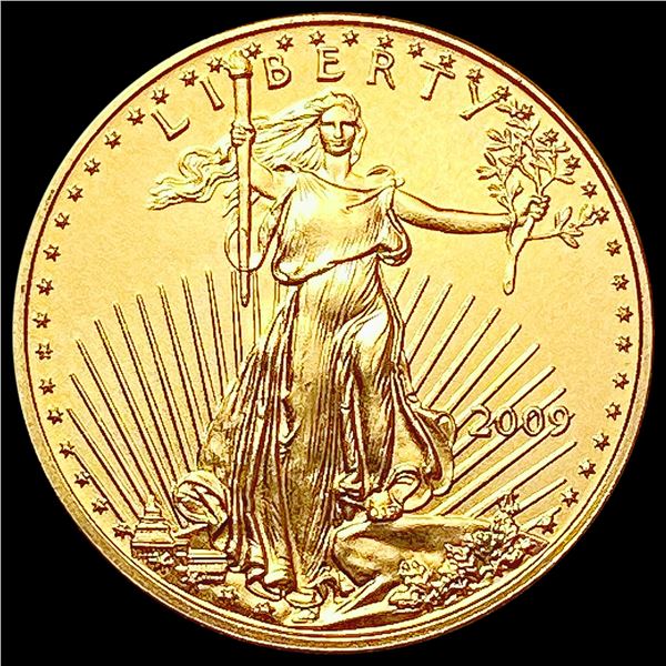 2009 1/10oz Gold $5 Eagle SUPERB GEM BU