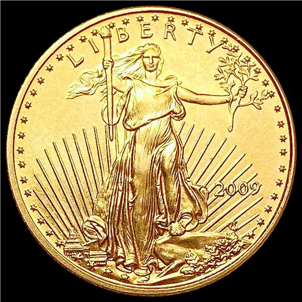 2009 1/10oz Gold $5 Eagle SUPERB GEM BU