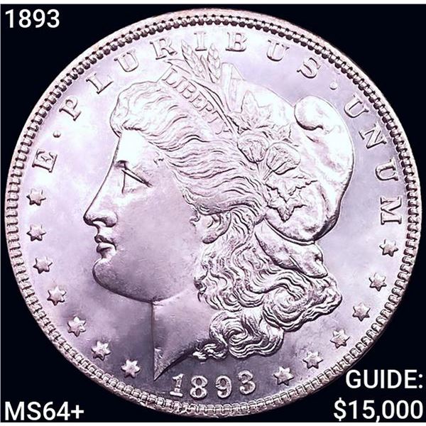 1893 Morgan Silver Dollar CHOICE BU+
