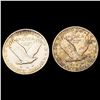 Image 2 : [2] 1924&1927 Standing Liberty Quarter CLOSELY UNCIRCULATED