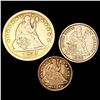Image 1 : [3] 1838-1883 Varied U.S. Coinage CLOSELY UNCIRCULATED