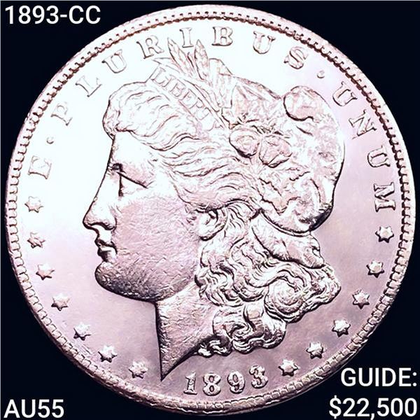 1893-CC Morgan Silver Dollar HIGH GRADE