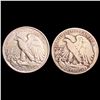 Image 2 : [2] 1921&1934 Walking Liberty Half Dollar UNCIRCULATED
