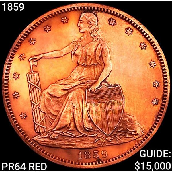 1859 J-236 Pattern Half Dollar GEM PROOF RED