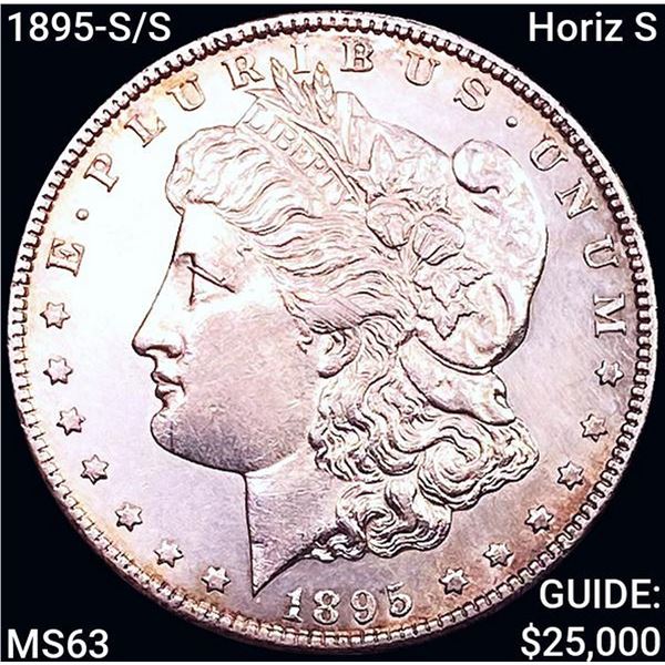 1895-S/S Horiz S Morgan Silver Dollar CHOICE BU