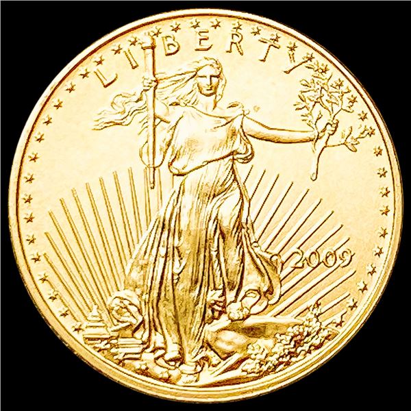 2009 1/10oz Gold $5 Eagle SUPERB GEM BU