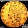 Image 1 : 1861 $20 Gold Double Eagle HIGH GRADE